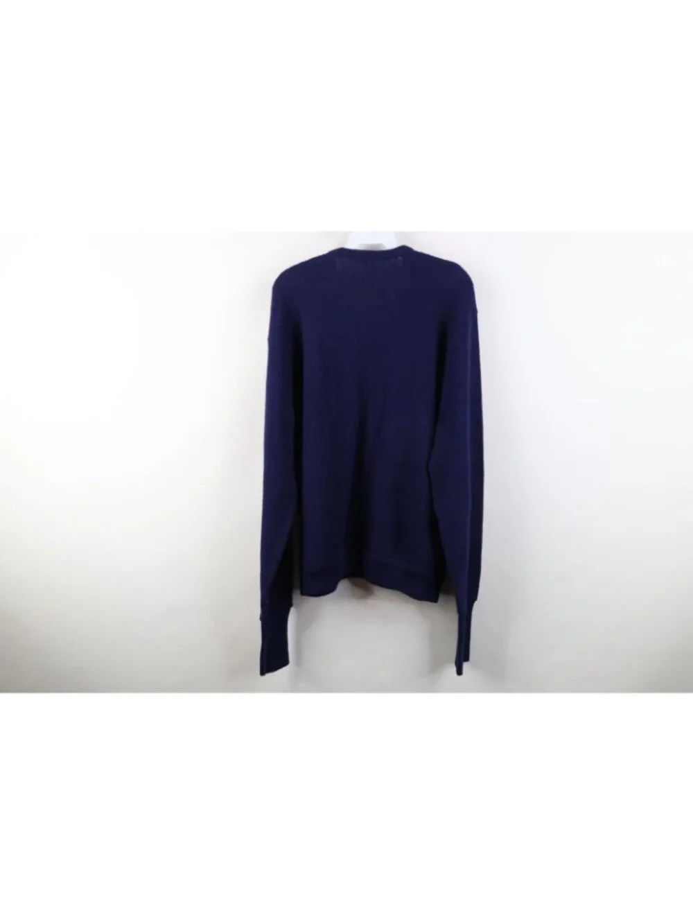 Vintage 70s 80s Mens XL Spell Out University of Toledo Knit V-Neck Sweater USA